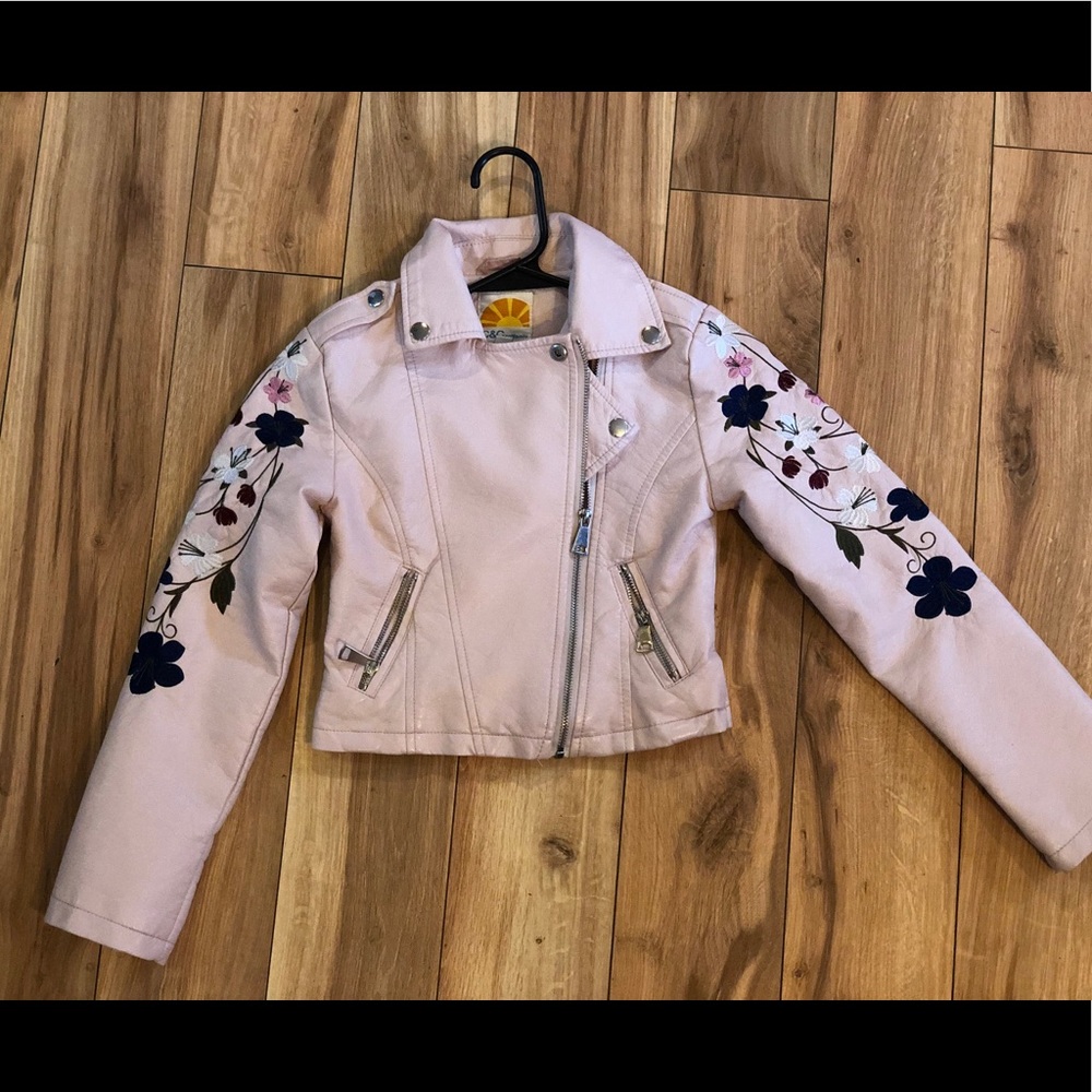 🚫 Blush Pink Leather Jacket